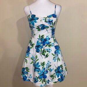 Taboo Blue Floral Mini Dress